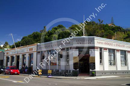 Art deco building at Napier in the Hawke's Bay Region, North Island, New Zealand.