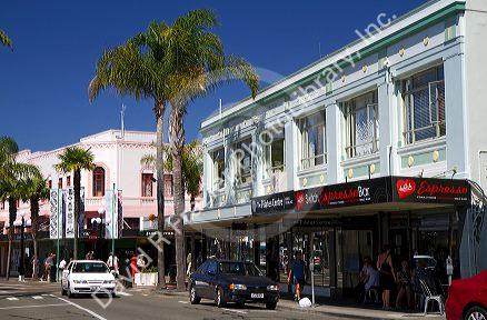 Art deco building at Napier in the Hawke's Bay Region, North Island, New Zealand.