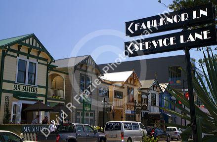 Street scene at Napier in the Hawke's Bay Region, North Island, New Zealand.
