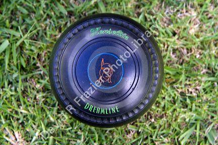 A lawn bowl at Waitangi in the Bay of Islands, North Island, New Zealand.
