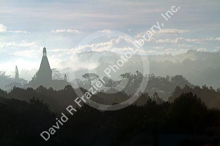 Sunrise over the city of Da Lat, Vietnam.