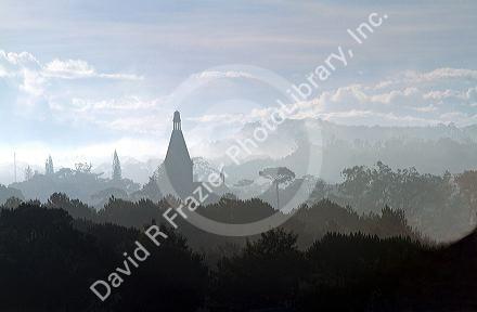 Sunrise over the city of Da Lat, Vietnam.