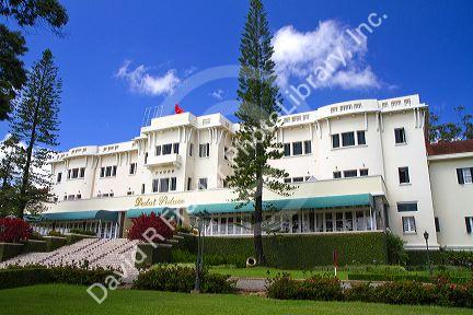 The Dalat Palace Hotel located on Tran Phu Street in Da Lat, Vietnam.