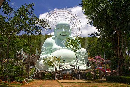 Laughing Buddha temple near Da Lat, Vietnam.