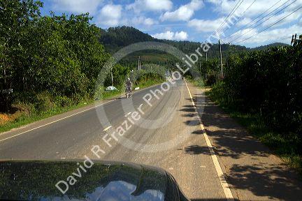 Rural road between Da Lat and Nha Trang, Vietnam.