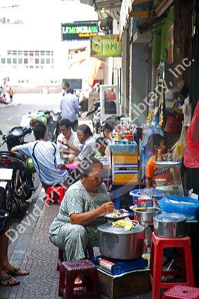 Street scenen in Ho Chi Minh City, Vietnam.