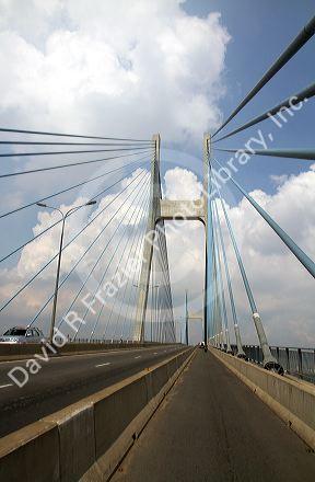 Phu My Bridge is a cable-stayed road bridge over the Saigon River in Ho Chi Minh City, Vietnam.