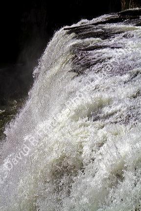Upper Mesa Falls located on the Henrys Fork in Fremont County, Idaho, USA.
