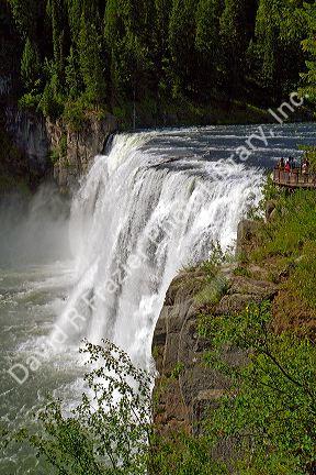 Upper Mesa Falls located on the Henrys Fork in Fremont County, Idaho, USA.