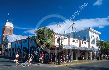 A favorate hangout of author Ernest Hemmingway, Sloppy Joe's Bar in Key West Florida.
