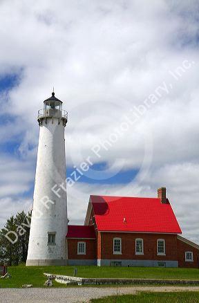Tawas Point Lighthouse located on Lake Huron in East Tawas, Michigan, USA.