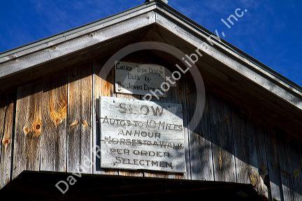 Hopkins Covered Bridge crossing the Trout River in Enosburg, Vermont, USA.