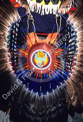 Native American bead and feather bustle.