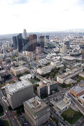 Aerial view of downtown Los Angeles, California.