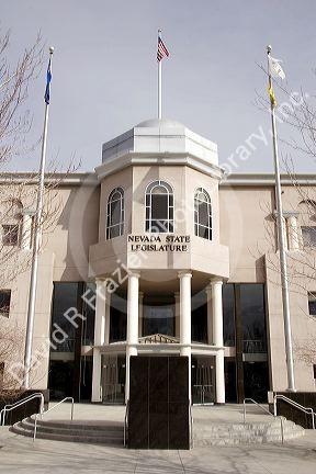 Nevada State Legislature building in Carson City, Nevada.