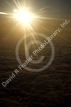 Cloud layer at 30,000 feet.
