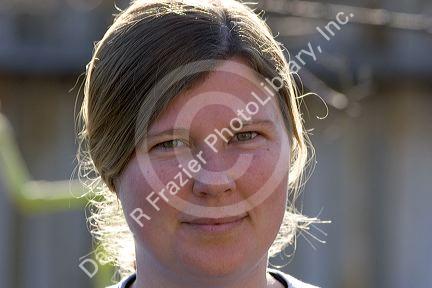 Portrait of a twenty eight year old woman.