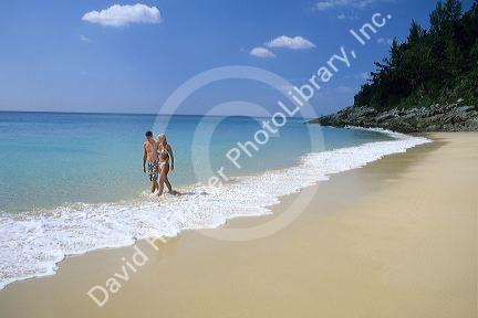 Couple at Nai Yang Beach on Phuket Island, Thailand. (MR)