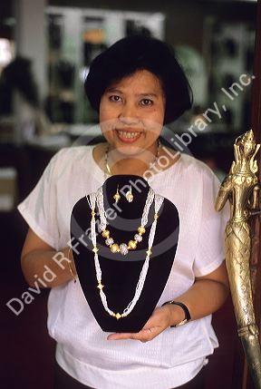 A jewelry store in Bangkok, Thailand.