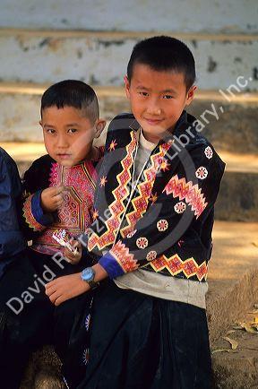 Hmong Hill Tribe children in Thailand.