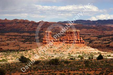 Rock formations at Arches National Park near Moab, Utah.