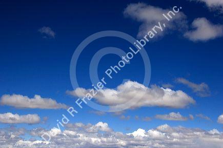 Clouds over the desert in New Mexico.