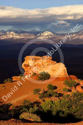 Rock formations at Canyonlands National Park near Moab, Utah.