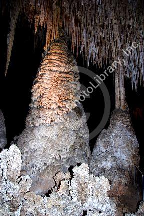 Inside the caves of the Carlsbad Caverns. New Mexico.