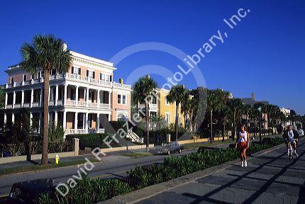 Houses along East Bay Street, Battery, Charleston, South Carolina.