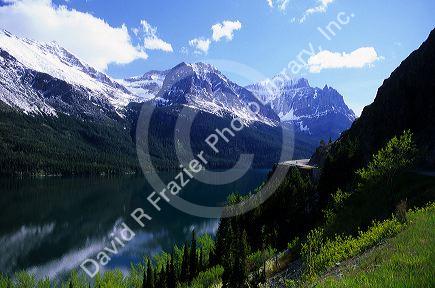 Saint Mary Lake in Glacier National Park, Montana.