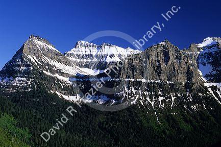 Mount Oberlin at Glacier National Park, Montana.