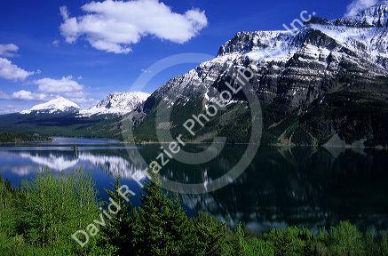 Saint Mary Lake in Glacier National Park, Montana.