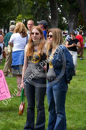 Anti-war protest in Salt Lake City, Utah. 8/22/2005