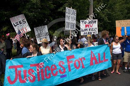 Anti-war protest in Salt Lake City, Utah. 8/22/2005