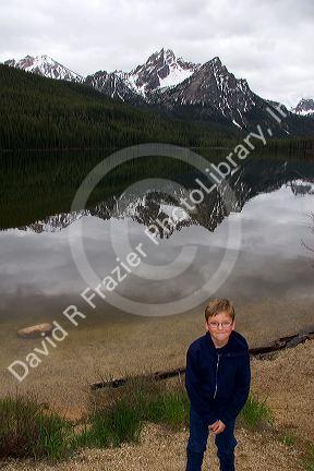 Young boy at Redfish Lake in the Sawtooth National Forest, Idaho. MR