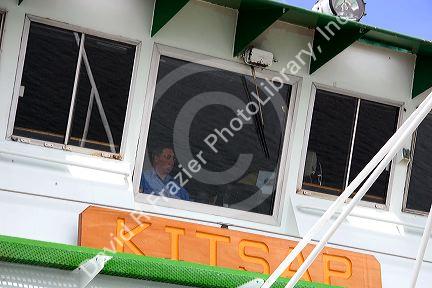 Washington State ferry captain on the Kitsap.