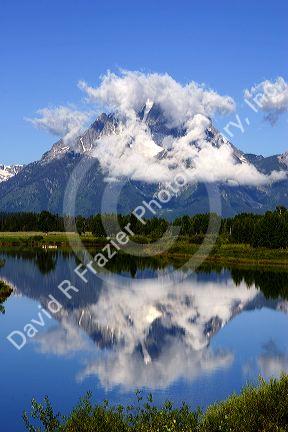 Teton National Park along the Snake River, Wyoming.