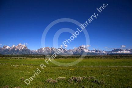 The Grand Teton Mountains, Wyoming.