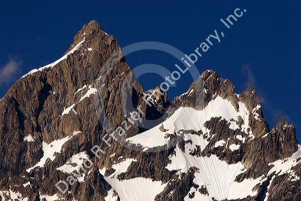 Grand Teton Peak in the Teton Mountains, Wyoming.