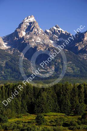 The Grand Teton Mountains in Wyoming.