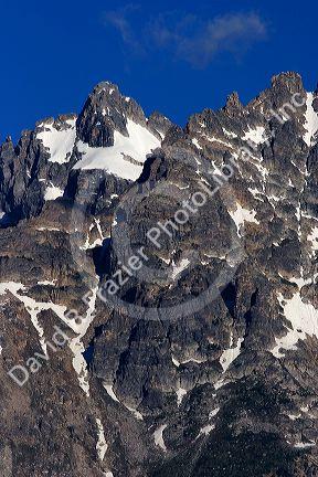 Peaks of the Grand Teton Mountains, Wyoming.