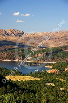 An overview of Flaming Gorge National Recreation Area in Utah.