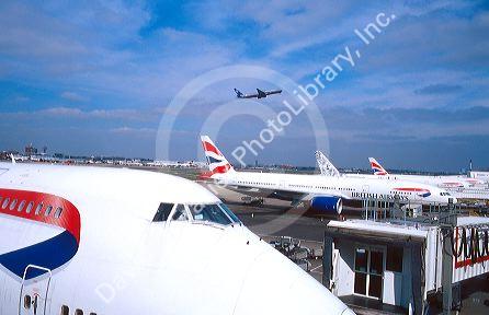Heathrow airport in London England.