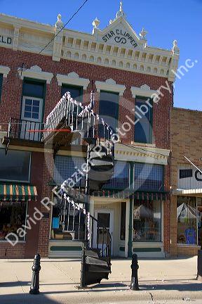 The spiral steps in Traer, Iowa.