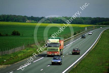 A-6 freeway in Paris, France.