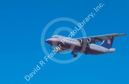 United Express commuter airplane.