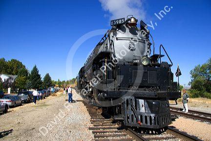 Historic Challenger locomotive steam engine during September 2005 visit to Boise, Idaho.