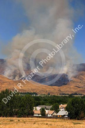 The Homestead Fire in the Boise foothills, Idaho.