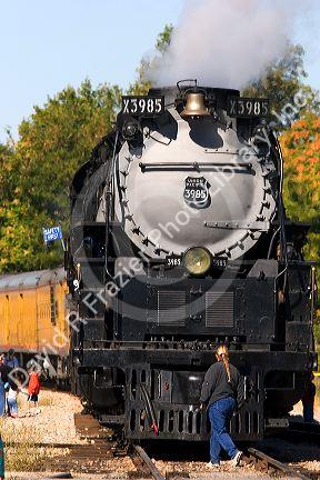 Historic Challenger locomotive steam engine during September 2005 visit to Boise, Idaho.