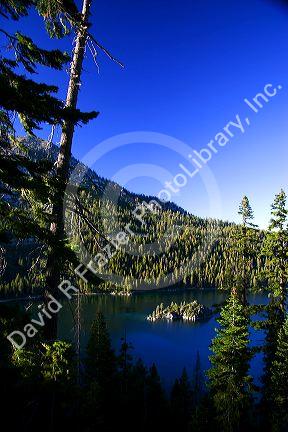 Emerald Bay on Lake Tahoe, California.